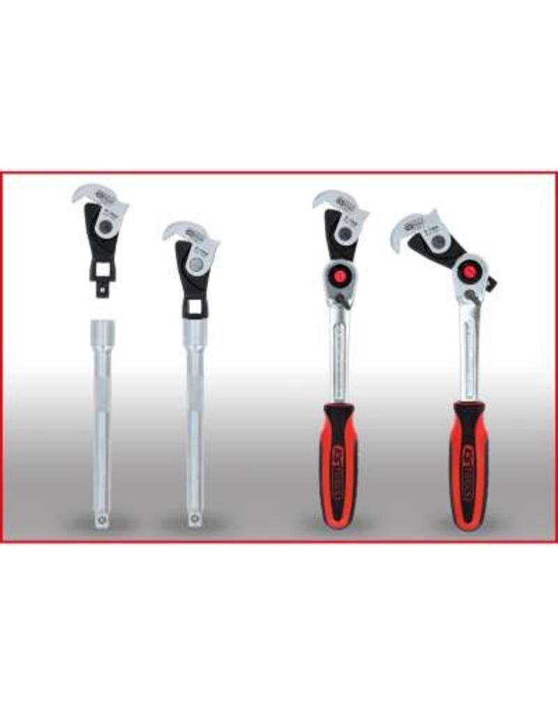 KS TOOLS 1/4" + 3/8" + 1/2" multifunctionele sleutelset, 3-dlg - 114.0060