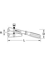 KS TOOLS Slangklemtang v.aanhaalmoment, 270mm - 115.1056