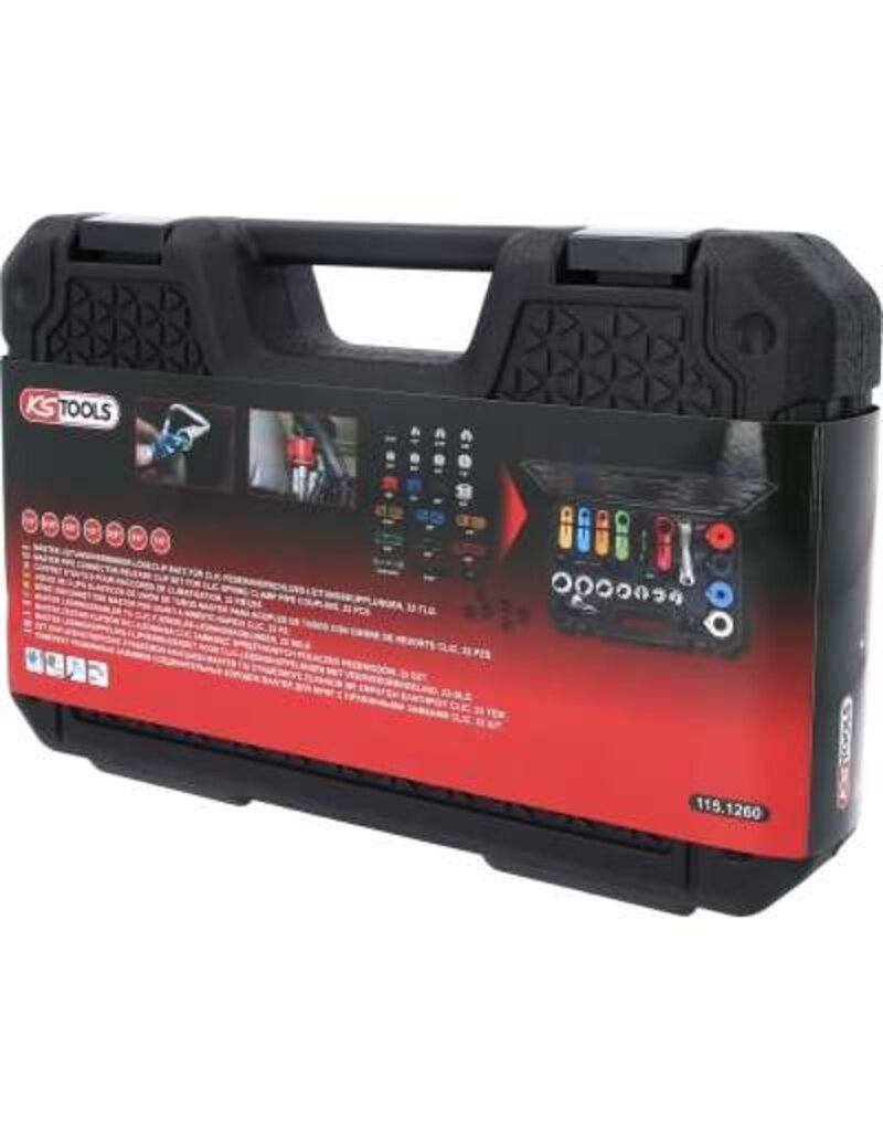 KS TOOLS Leiding-verbinding ontgrendelset, 22-dlg - 115.1260