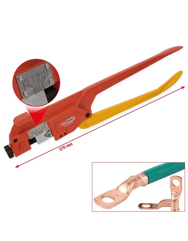 KS TOOLS Krimptang voor accuklemmen - 115.1410