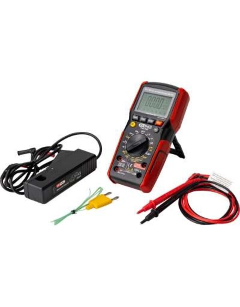 KS TOOLS Digitale multimeter incl. testpennen met geïntegreerde slagbescherming - 117.0215