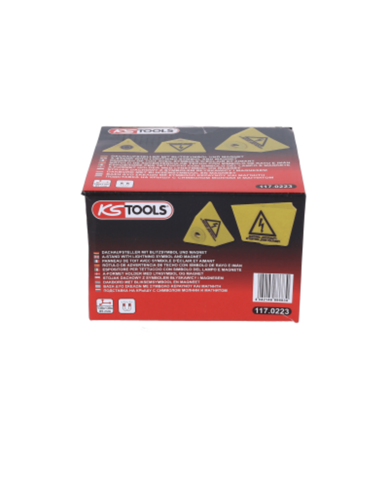 KS TOOLS Dakbord met bliksemsymbool en magneet - 117.0223