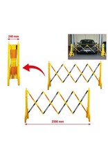KS TOOLS Schaarbarrière van kunststof, 240 - 2500 mm, 2-dlg - 117.1545