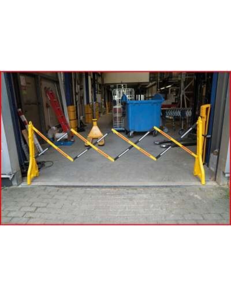 KS TOOLS Schaarbarrière van kunststof, 240 - 2500 mm, 2-dlg - 117.1545