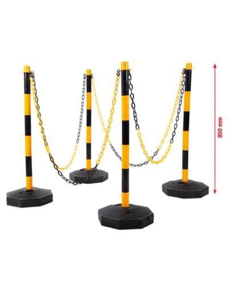 KS TOOLS Afzetpalenset met ketting, 13-dlg - 117.1550