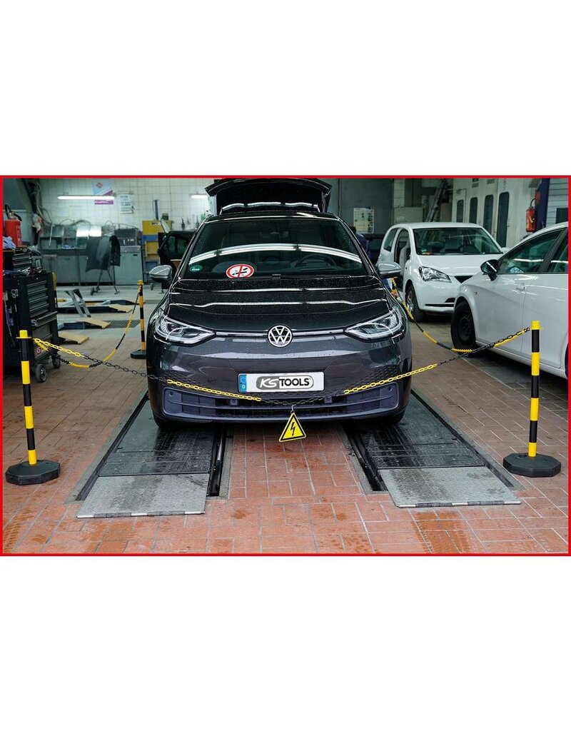 KS TOOLS Afzetpalenset met ketting, 13-dlg - 117.1550