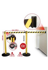 KS TOOLS Afzetpaal, treklint zwart-geel - 117.1555