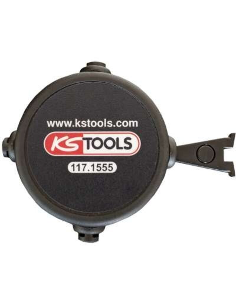 KS TOOLS Afzetpaal, treklint zwart-geel - 117.1555