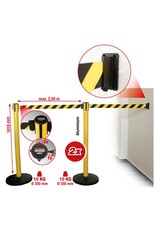 KS TOOLS Afzetpaal, treklint zwart-geel - 117.1555