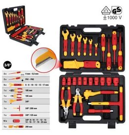 KS TOOLS Geïsoleerde gereedschapsset voor hybride- en elektrische voertuigen, 26-dlg - 117.1895