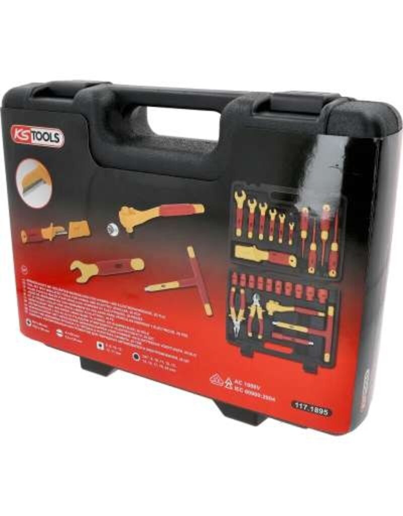 KS TOOLS Geïsoleerde gereedschapsset voor hybride- en elektrische voertuigen, 26-dlg - 117.1895