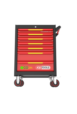 KS TOOLS ECOline gereedschapwagen met 42 geïsoleerde gereedschappen voor hybride- en elektrische voertuigen - 117.6144