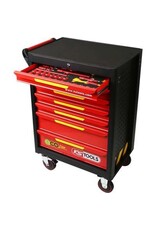 KS TOOLS ECOline gereedschapwagen met 42 geïsoleerde gereedschappen voor hybride- en elektrische voertuigen - 117.6144