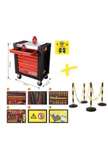 KS TOOLS PERFORMANCEplus gereedschapwagen e10 met 164 geïsoleerde gereedschappen voor hybride- en elektrische voertuigen - 117.6155