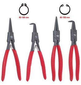 KS TOOLS Borgringtangenset, 40-100mm, 4-dlg - 119.2060