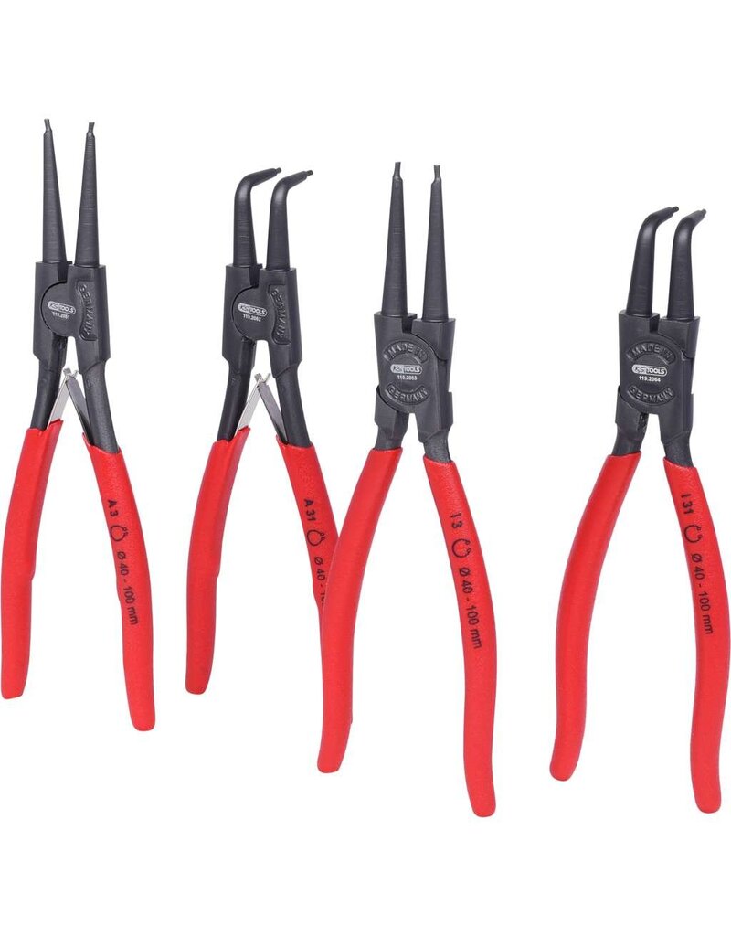 KS TOOLS Borgringtangenset, 40-100mm, 4-dlg - 119.2060