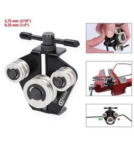 KS TOOLS Remleidingrichtgereedschap / -buiggereedschap Ø 4,75 mm (3/16") + 6,35 mm (1/4") - 120.1004