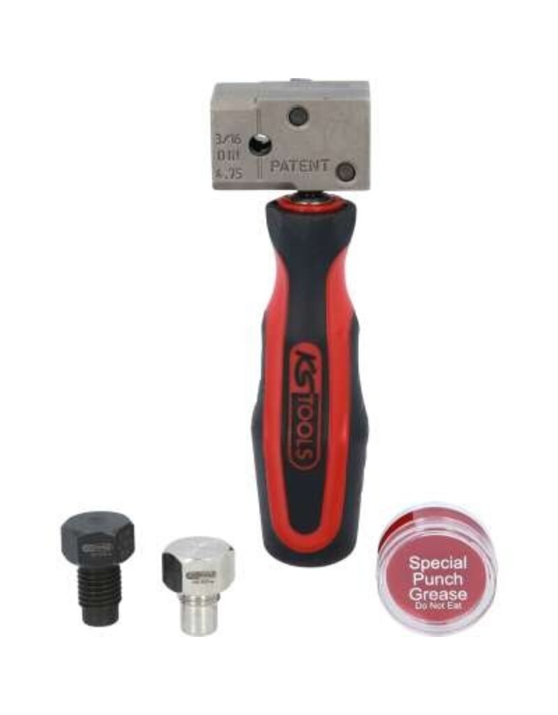 KS TOOLS FLAREFIXeco 4,75 mm universeel remleiding-felsapparaatset, 4-dlg - 122.1215