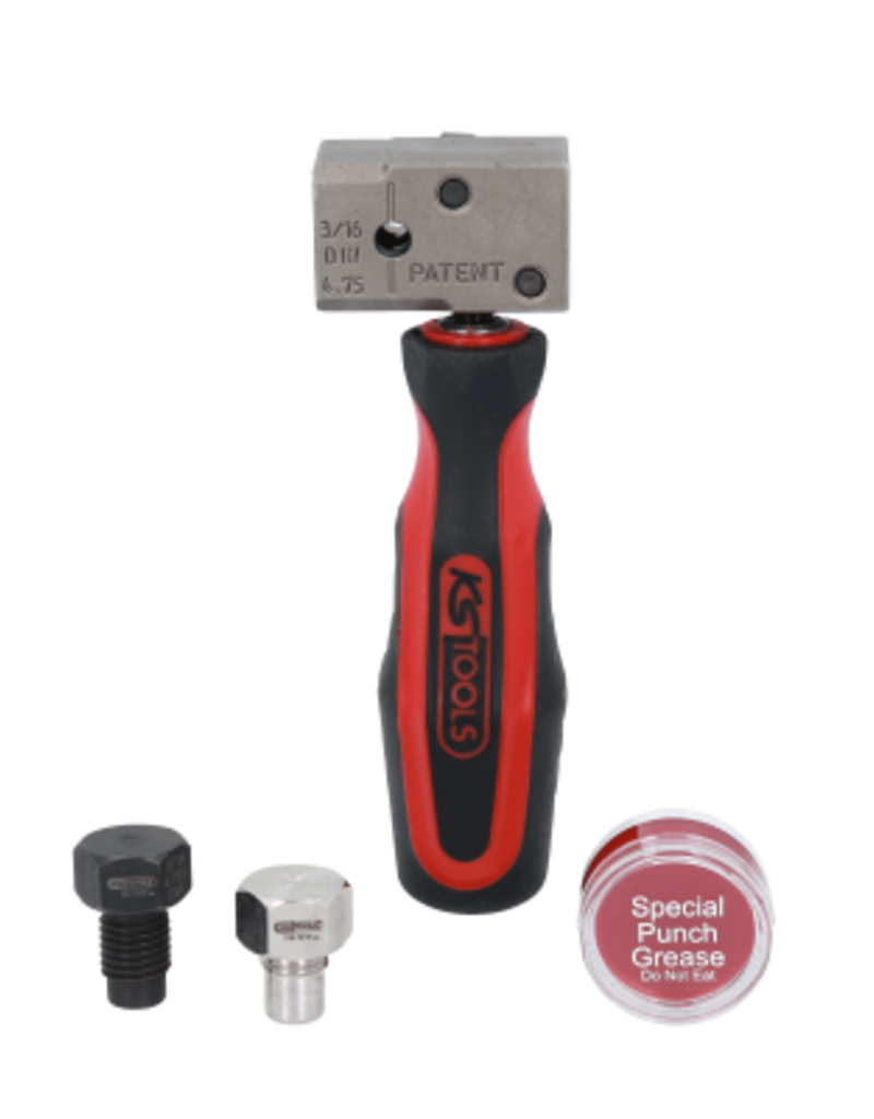KS TOOLS FLAREFIXeco 4,75 mm universeel remleiding-felsapparaatset, 4-dlg - 122.1215