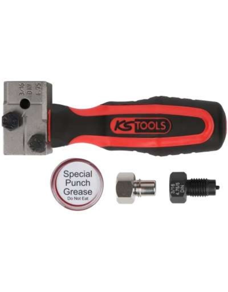 KS TOOLS FLAREFIXeco 4,75 mm universeel remleiding-felsapparaatset, 4-dlg - 122.1215