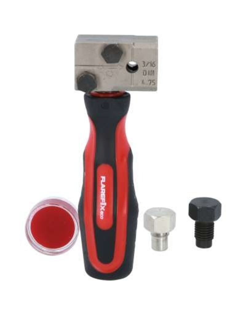 KS TOOLS FLAREFIXeco 4,75 mm universeel remleiding-felsapparaatset, 4-dlg - 122.1215