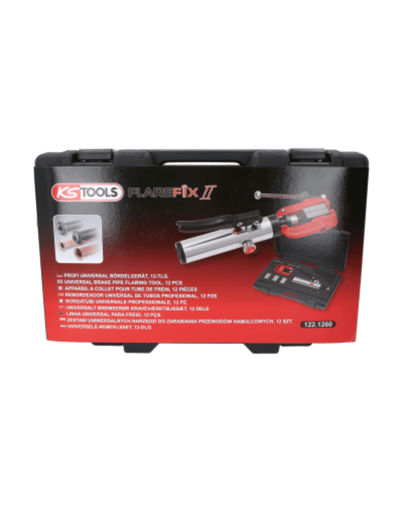 KS TOOLS Universele-remfelsset, Flarefix II, 11-dlg - 122.1260