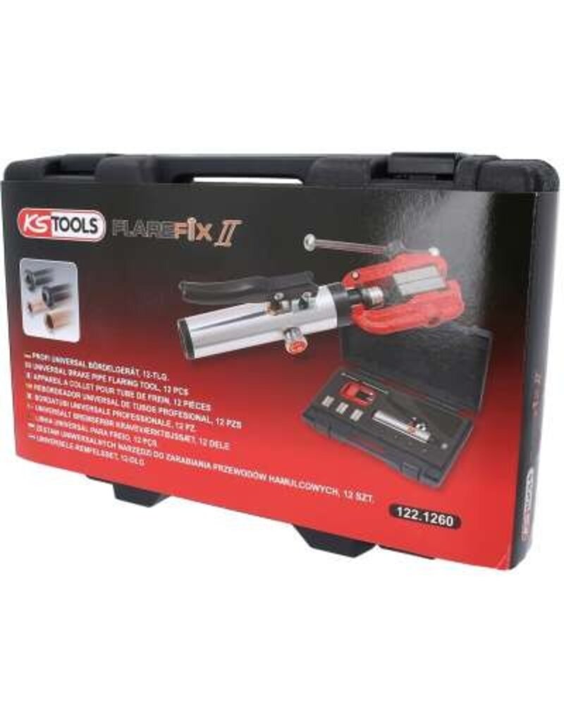 KS TOOLS Universele-remfelsset, Flarefix II, 11-dlg - 122.1260