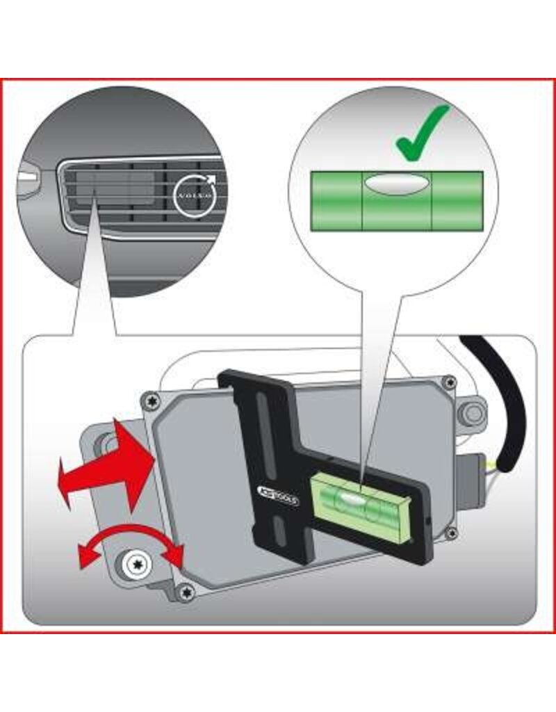 KS TOOLS Radarsensorafstellingstool voor Volvo - 140.2152