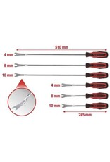 KS TOOLS Clip-verwijderset, 6-dlg - 140.2370