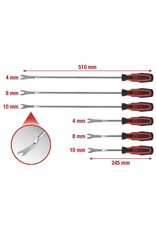 KS TOOLS Clip-verwijderset, 6-dlg - 140.2370