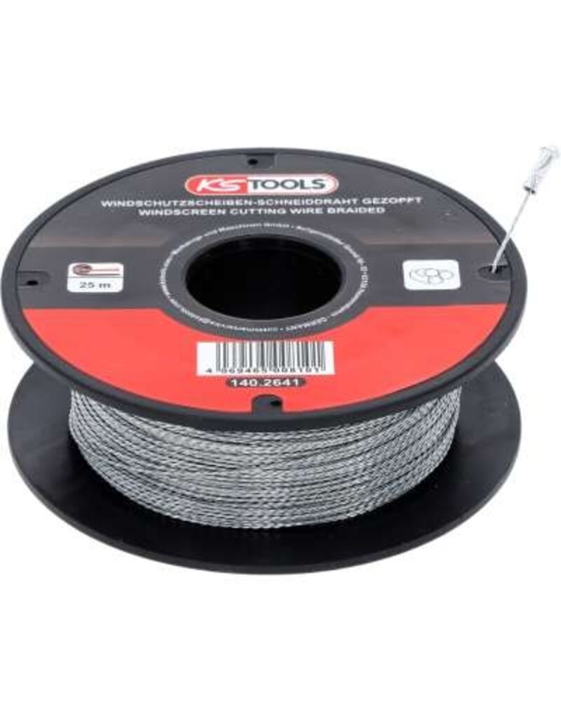 KS TOOLS Ruit-snijdraad, geknoopt, 25 m - 140.2641