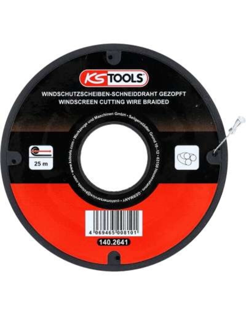 KS TOOLS Ruit-snijdraad, geknoopt, 25 m - 140.2641