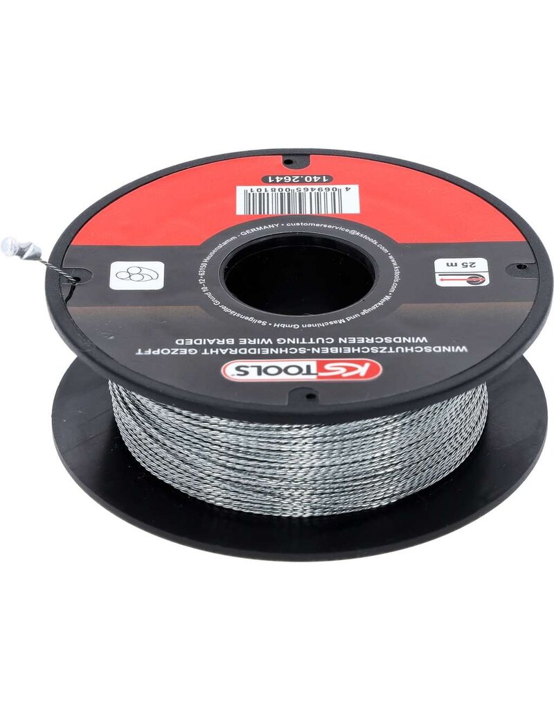 KS TOOLS Ruit-snijdraad, geknoopt, 25 m - 140.2641