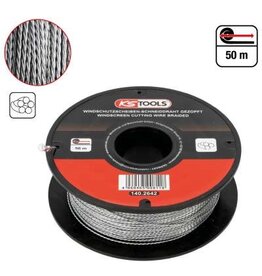 KS TOOLS Ruit-snijdraad, geknoopt, 50 m - 140.2642