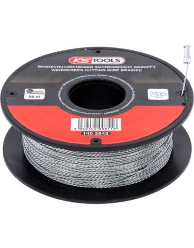 KS TOOLS Ruit-snijdraad, geknoopt, 50 m - 140.2642