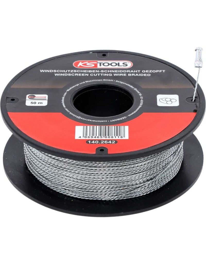 KS TOOLS Ruit-snijdraad, geknoopt, 50 m - 140.2642