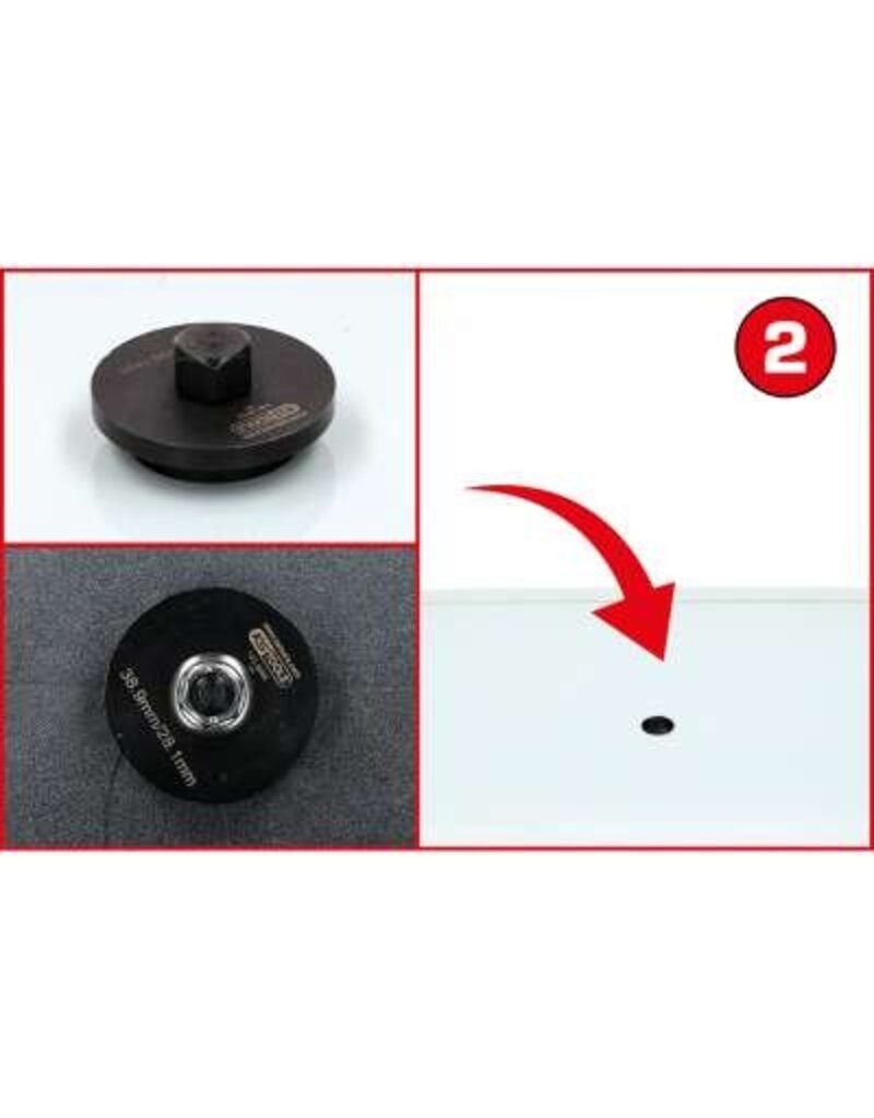 KS TOOLS Set gatponsen voor PDC-sensoren,23-dlg - 140.2650