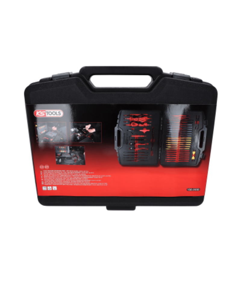 KS TOOLS Set master diagnose- en testkabels, 12/24V, 92-dlg - 150.0950