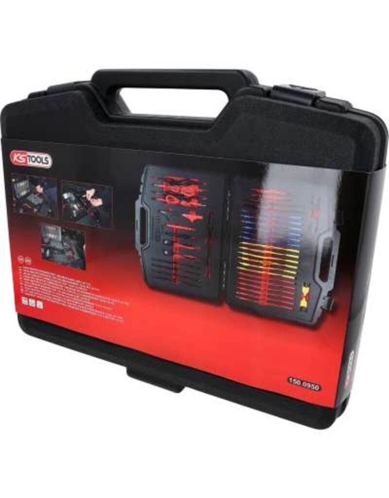 KS TOOLS Set master diagnose- en testkabels, 12/24V, 92-dlg - 150.0950