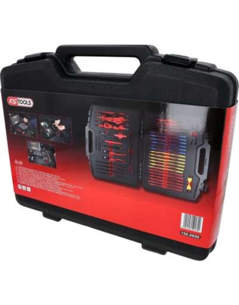 KS TOOLS Set master diagnose- en testkabels, 12/24V, 92-dlg - 150.0950