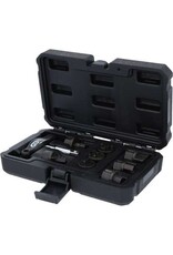 KS TOOLS speciale 3/8" olieverversingsprofielset voor kunststof olieaftappluggen, 9-dlg - 150.1040