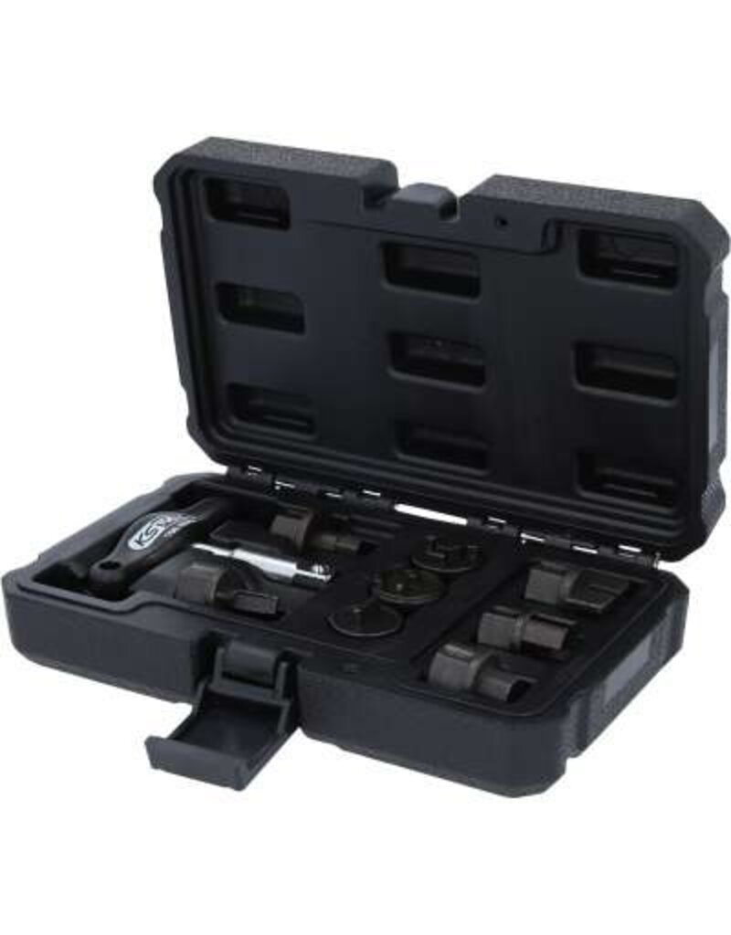 KS TOOLS speciale 3/8" olieverversingsprofielset voor kunststof olieaftappluggen, 9-dlg - 150.1040