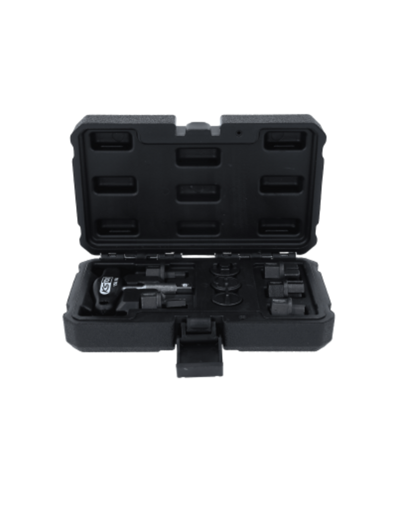 KS TOOLS speciale 3/8" olieverversingsprofielset voor kunststof olieaftappluggen, 9-dlg - 150.1040