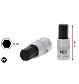 KS TOOLS 1/2" Bit-dopsleutel binnenzeskant voor HV batterijbevestigingen voor VAG, 16mm - 150.1301
