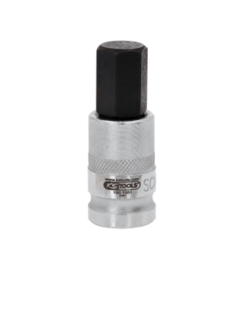 KS TOOLS 1/2" Bit-dopsleutel binnenzeskant voor HV batterijbevestigingen voor VAG, 16mm - 150.1301