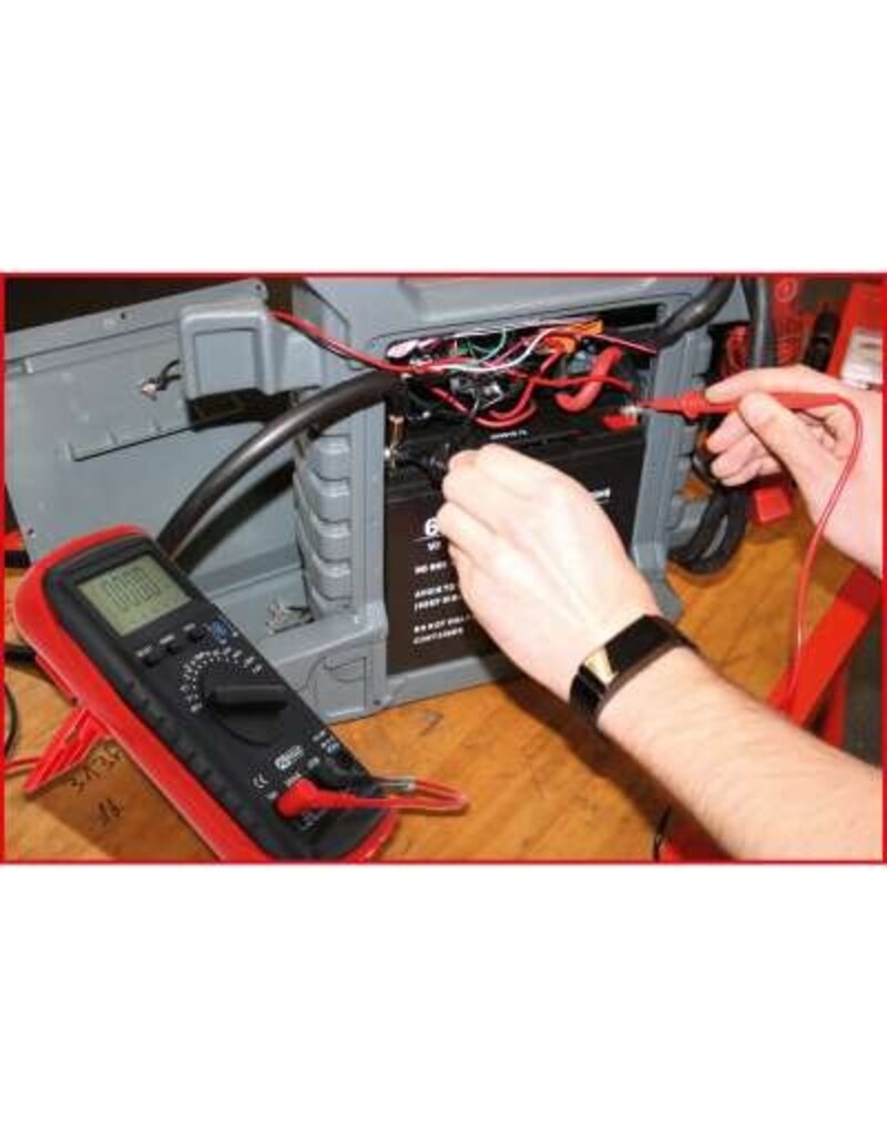 KS TOOLS digitale multimeter inclusief testpennen en krokodillenklemmen - 150.1480