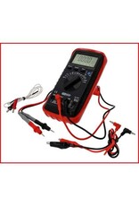KS TOOLS digitale multimeter inclusief testpennen en krokodillenklemmen - 150.1480