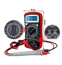 KS TOOLS Digitale multimeter incl. testpennen - 150.1495