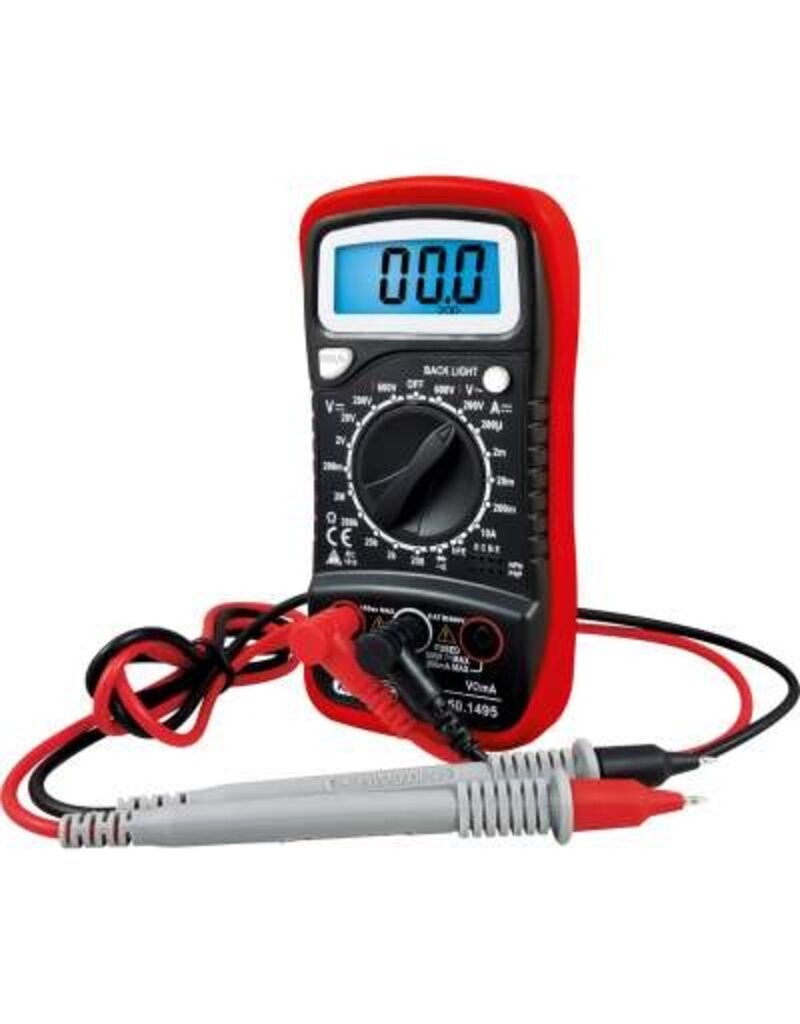 KS TOOLS Digitale multimeter incl. testpennen - 150.1495