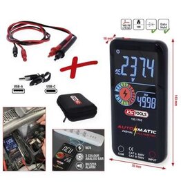 KS TOOLS Automatische digitale multimeter incl. testpennen - 150.1765